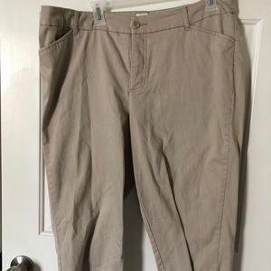 St. John’s Bay khaki crop pants